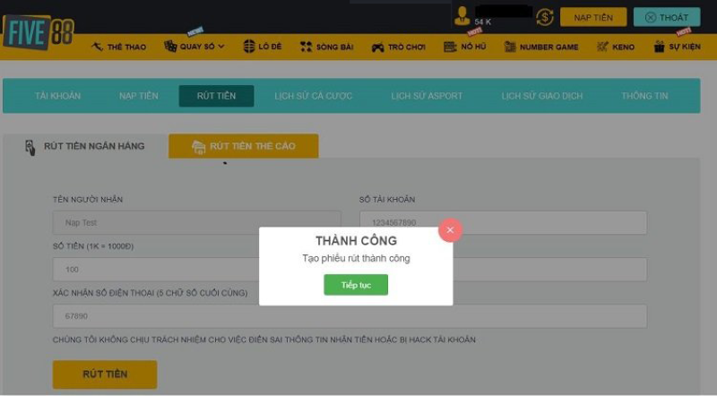 Cách rút tiền thành công đơn giản