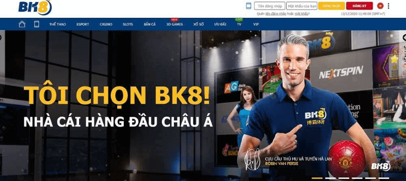 Cách vào sảnh cá cược bóng đá BK8