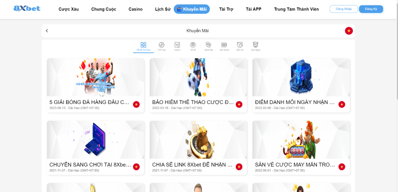 Quy định chung về khuyến mãi 8xbet